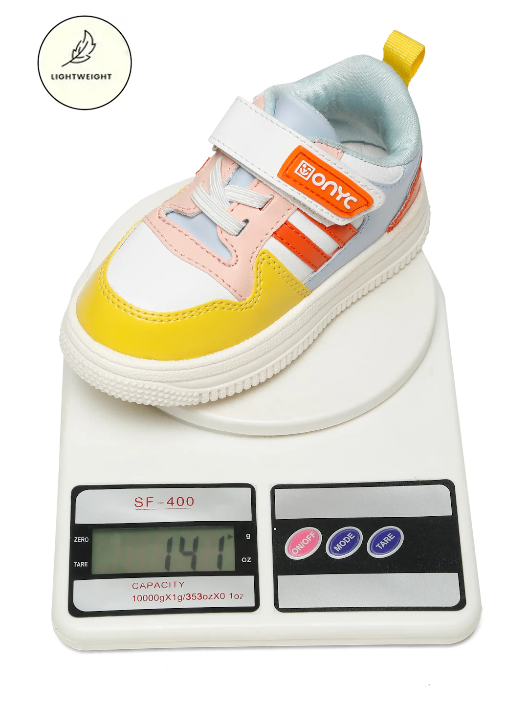 Donut Comfortable & LightWeight Sneakers With Elastic Laces - White (Unisex) - Image 10
