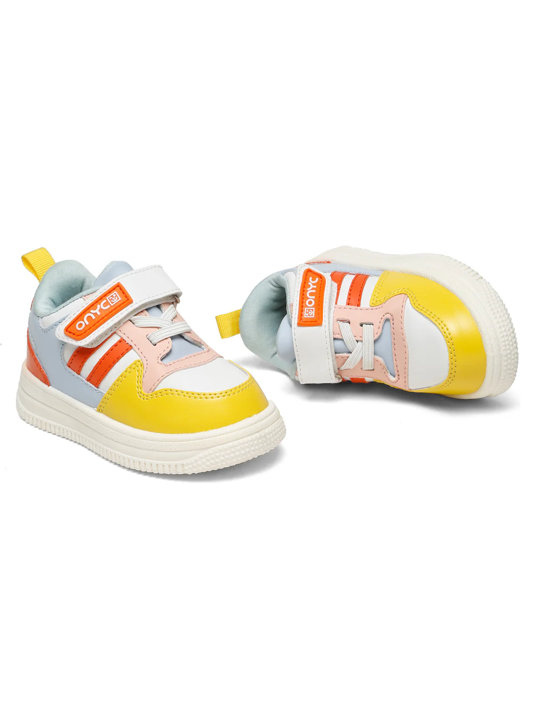 Donut Comfortable & LightWeight Sneakers With Elastic Laces - White (Unisex) - Image 11