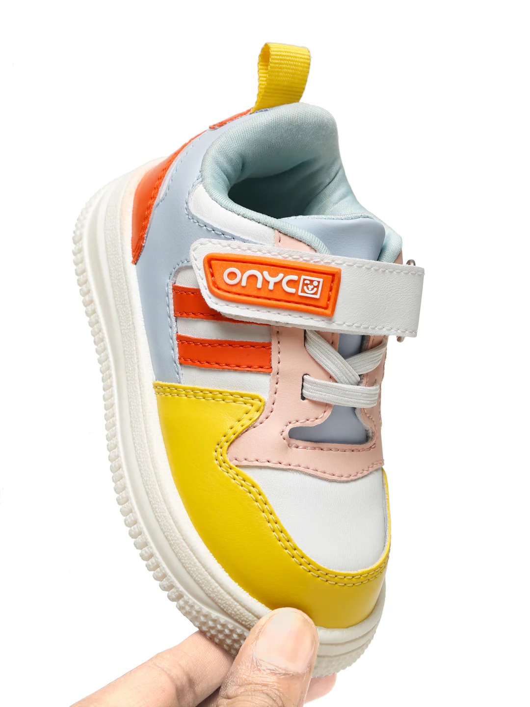 Donut Comfortable & LightWeight Sneakers With Elastic Laces - White (Unisex) - Image 13