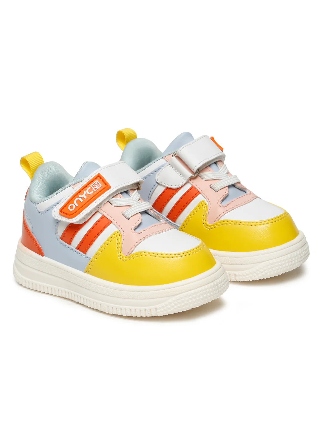 Donut Comfortable & LightWeight Sneakers With Elastic Laces - White (Unisex) - Image 8