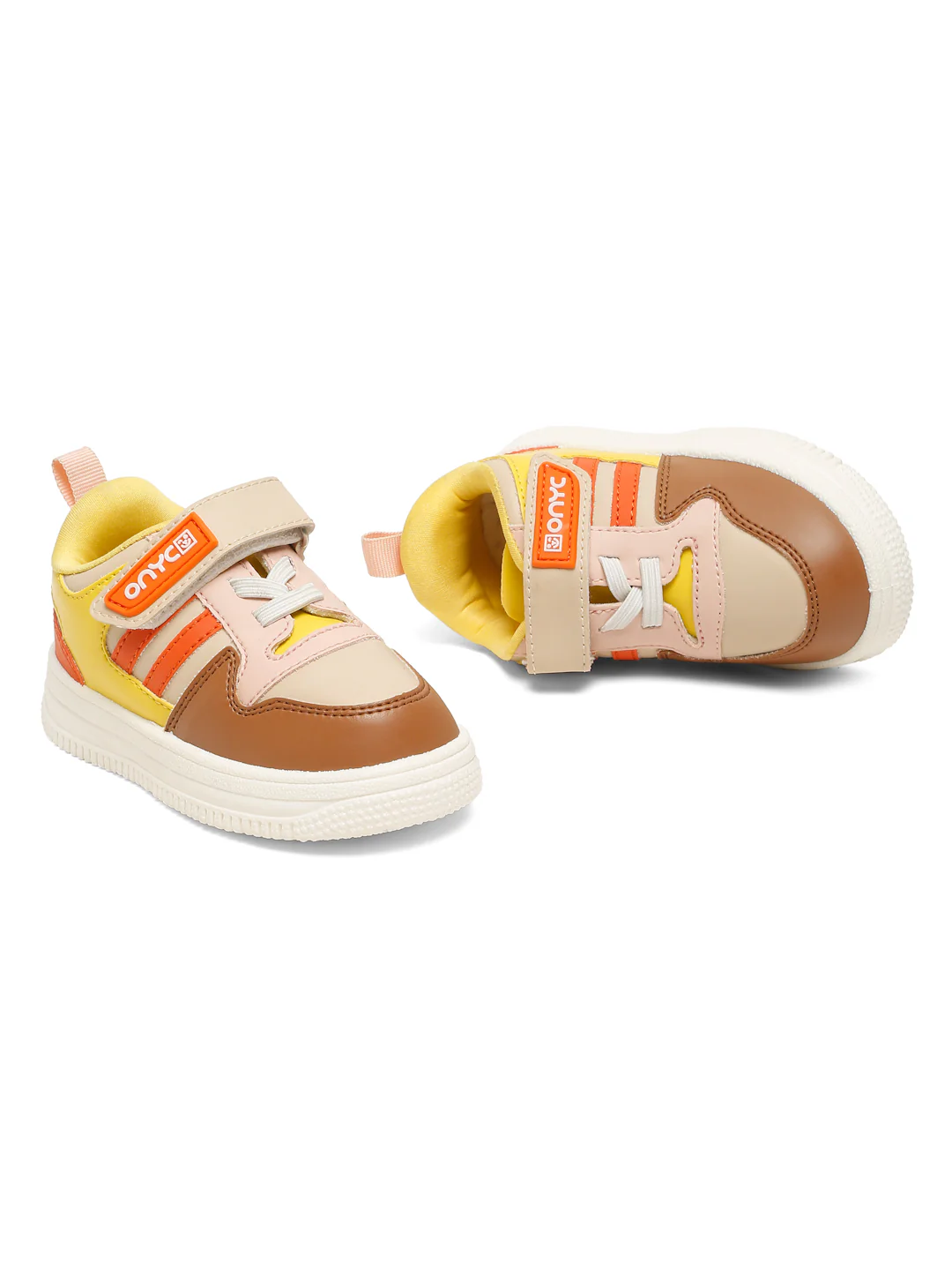 Donut Comfortable & LightWeight Sneakers With Elastic Laces  - Beige (Unisex) - Image 11