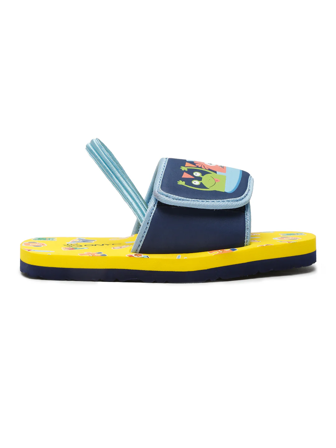 Monster Yellow Sliders - With Adjustable Strap & Back Support (Unisex) - Image 3