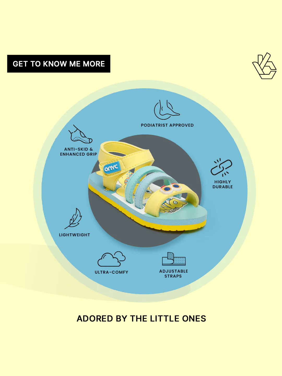 Premium Dino Gelatoe Sandals - Yellow (Unisex) - Image 10
