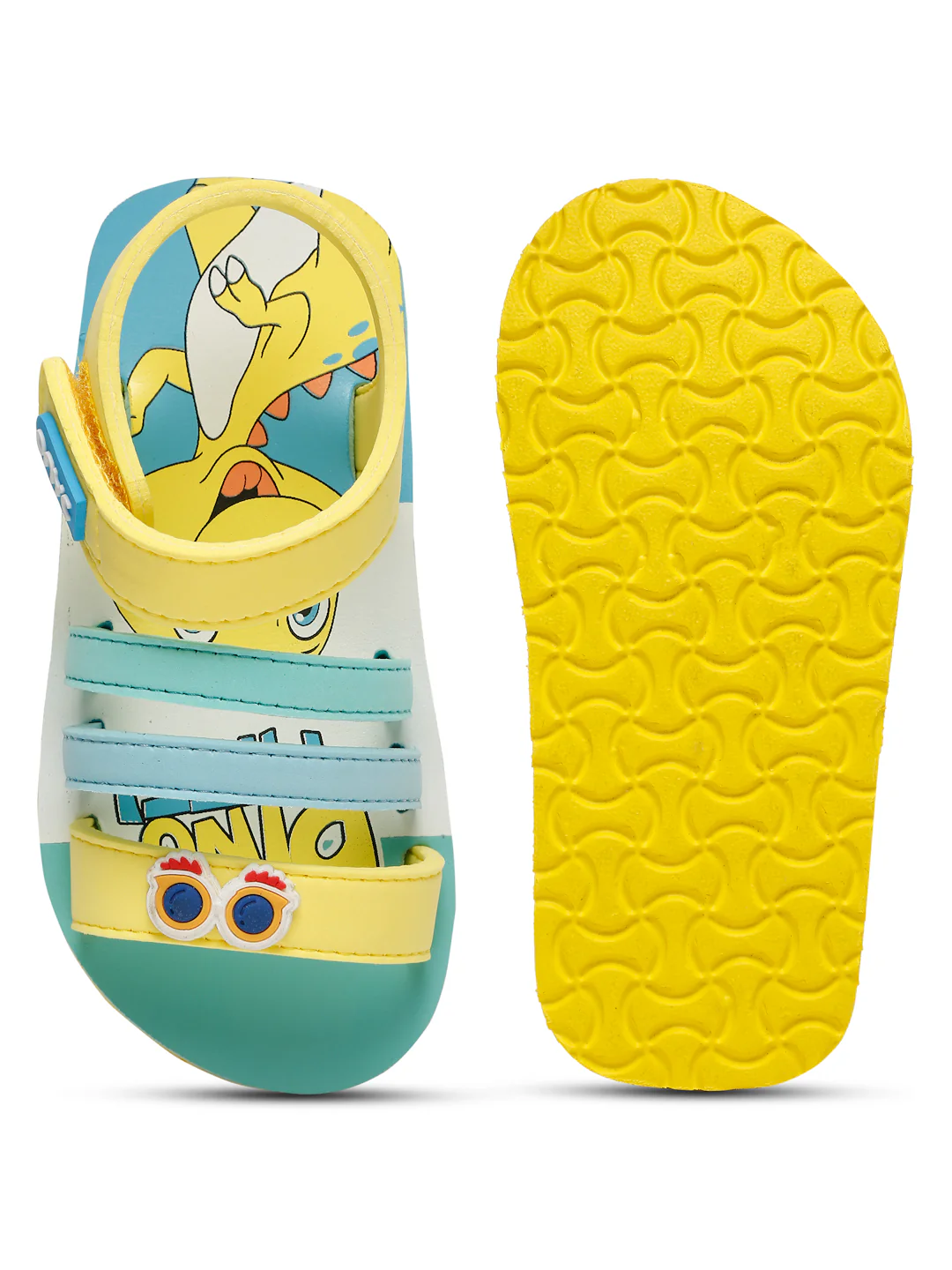 Premium Dino Gelatoe Sandals - Yellow (Unisex) - Image 9