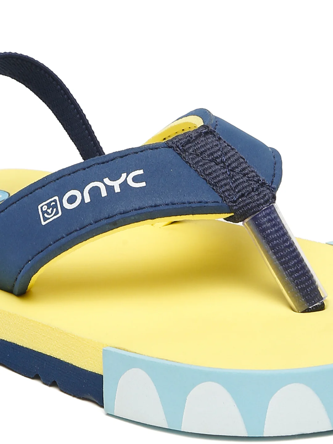 Premium Dino V-Shape Flip-flops With Adjustable BackSupport - Yellow (Unisex) - Image 2