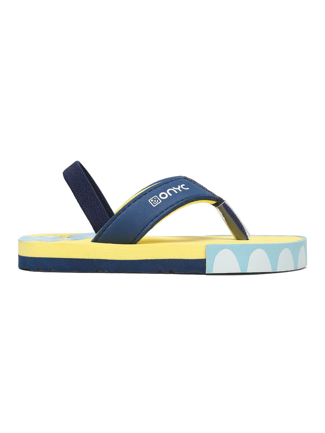Premium Dino V-Shape Flip-flops With Adjustable BackSupport - Yellow (Unisex) - Image 4