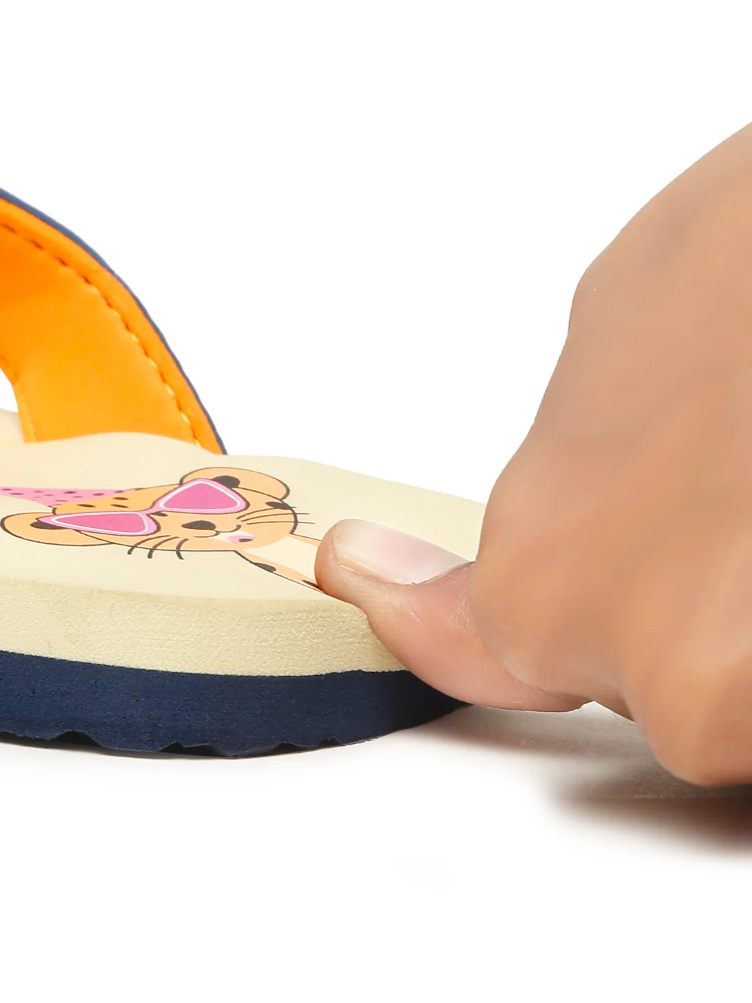 Premium Leo V-Shape Flip-flops - Beige (Unisex) - Image 7