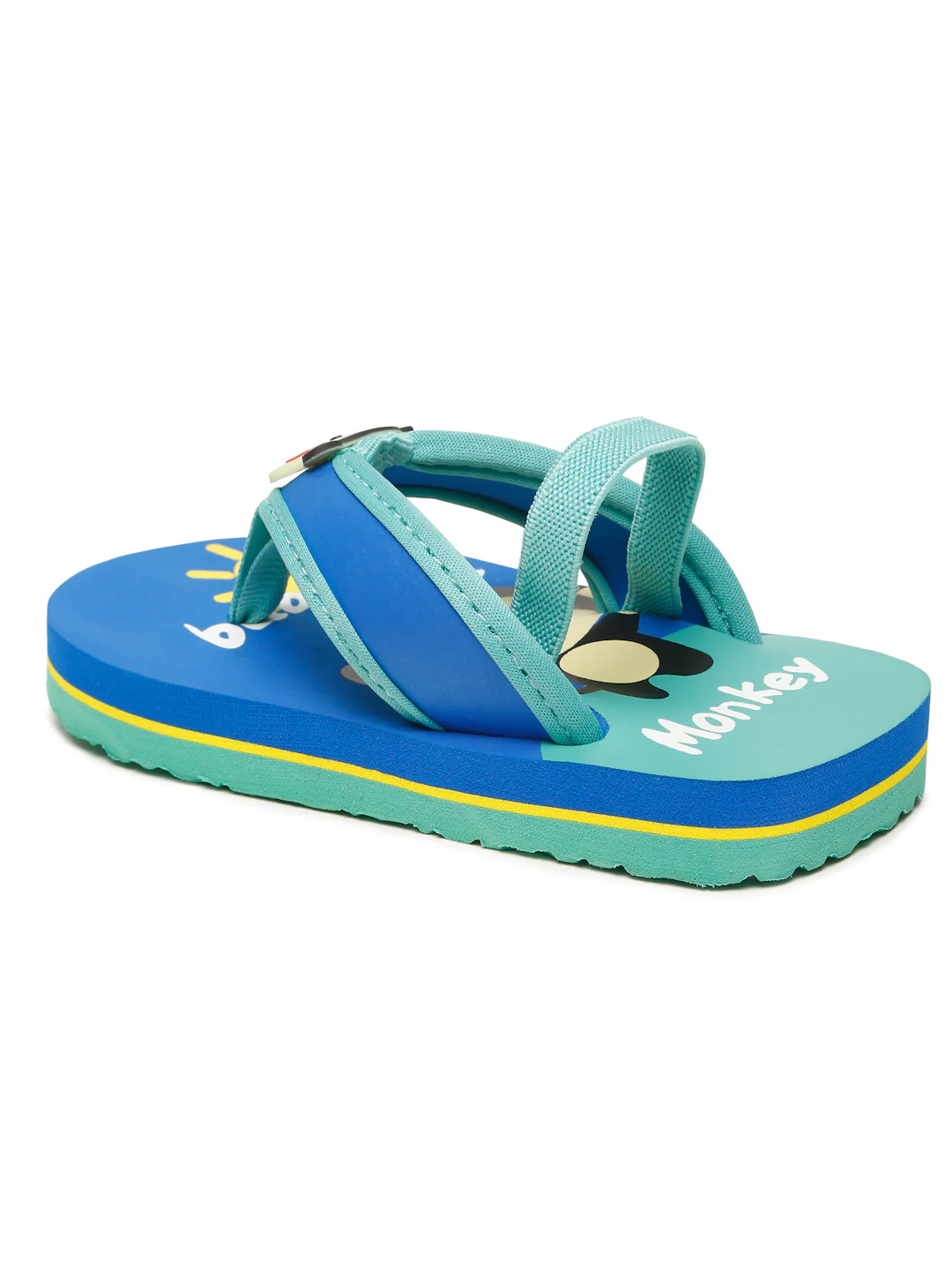 Premium Monkey V-Shape Flipflops With Adjustable BackSupport - Blue (Unisex) - Image 6