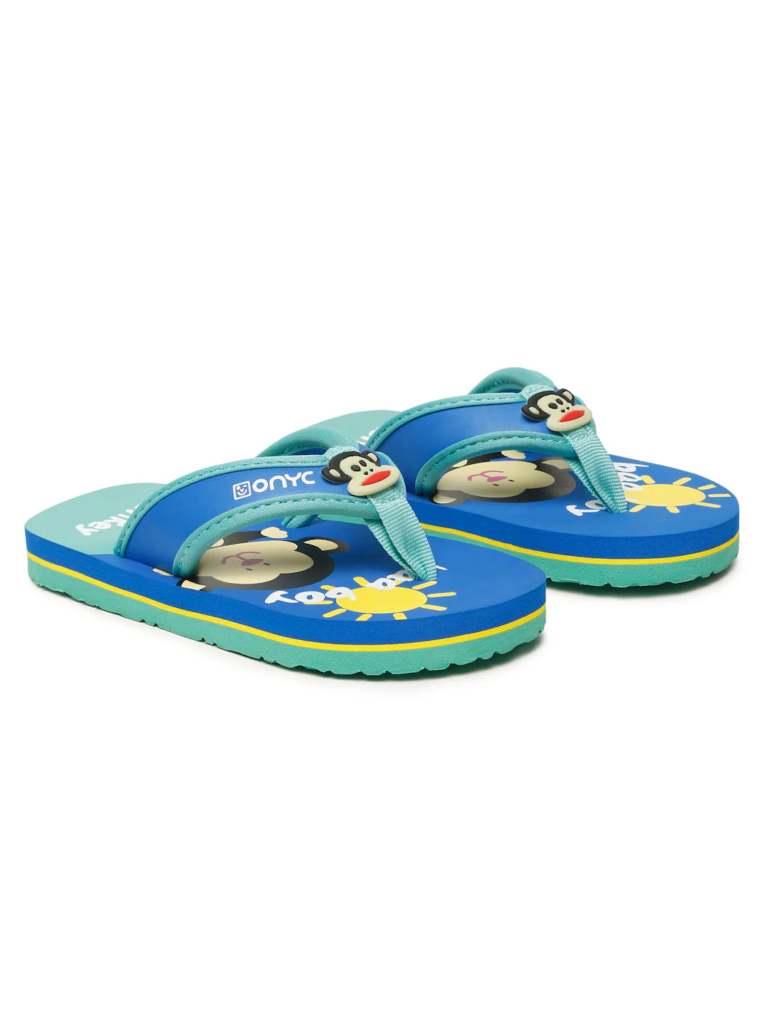 Premium Monkey V-Shape Flipflops - Blue (Unisex) - Image 3