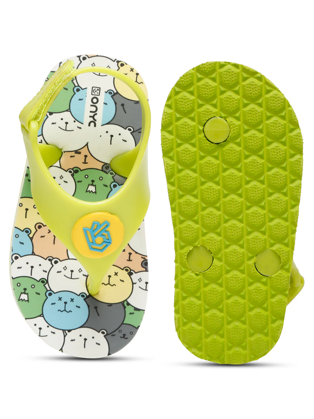 Premium Pumpkin Candy Flip-flops - Lime Green (Boys) - Image 9