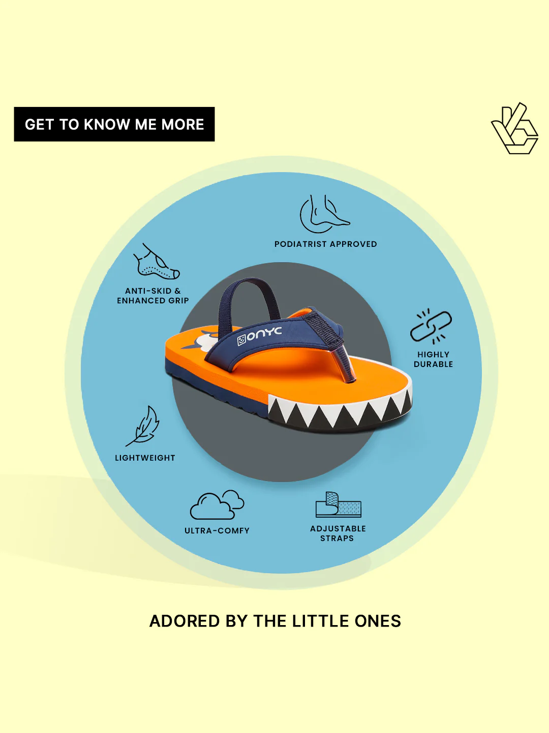Premium Shark Flip-flops With Adjustable BackSupport - Orange (Unisex) - Image 10