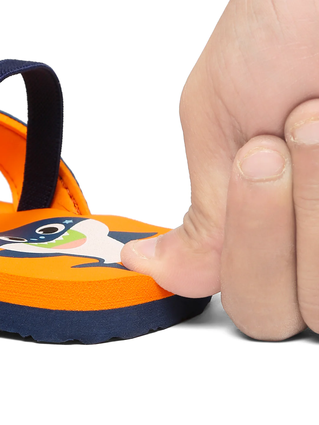 Premium Shark Flip-flops With Adjustable BackSupport - Orange (Unisex) - Image 8