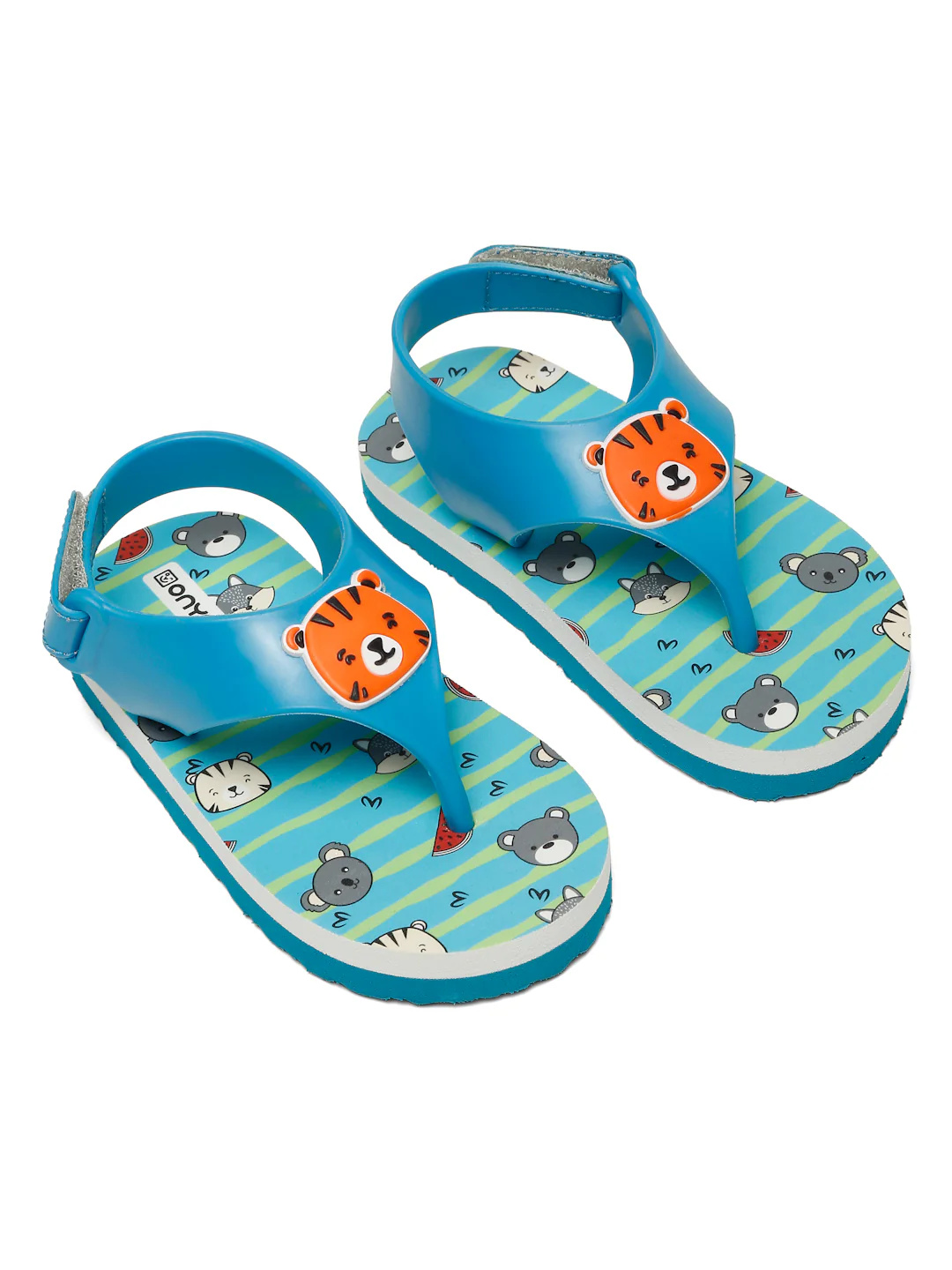 Premium Tiger Candy Flip-flops - Sky Blue (Boys) - Image 3