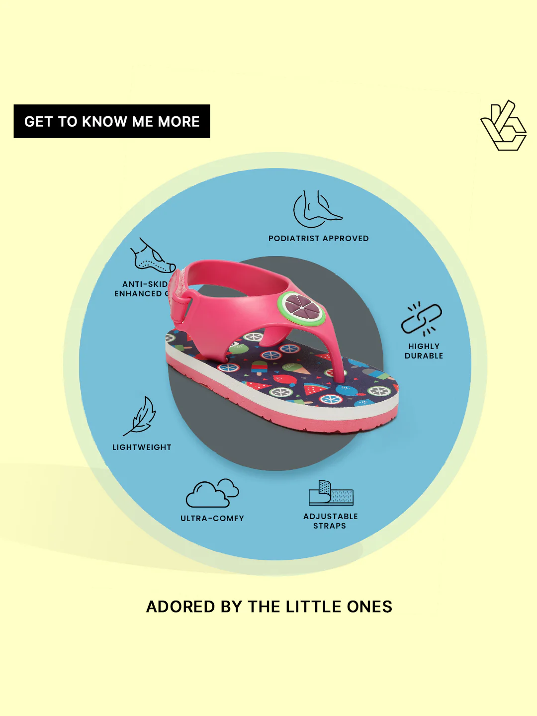 Premium Watermelon Candy Flip-flops - Pink (Girls) - Image 10