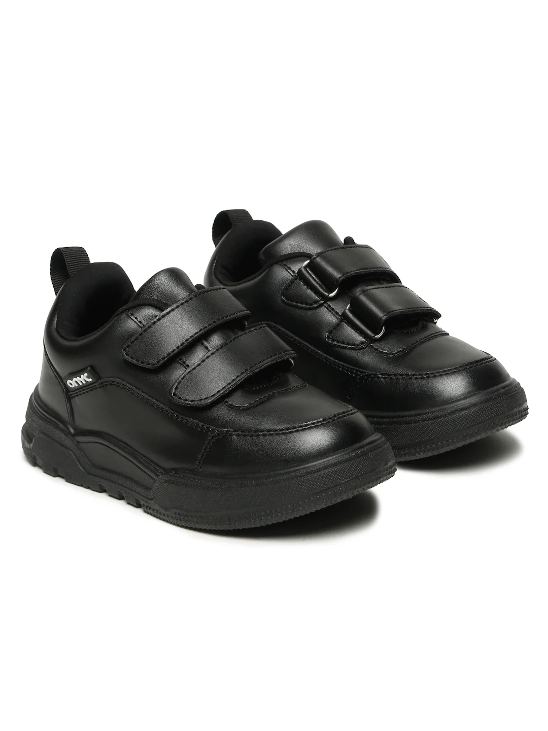 SuperKool Comfortable & LightWeight Lace-Free School Shoes - Black (Unisex) - Image 3