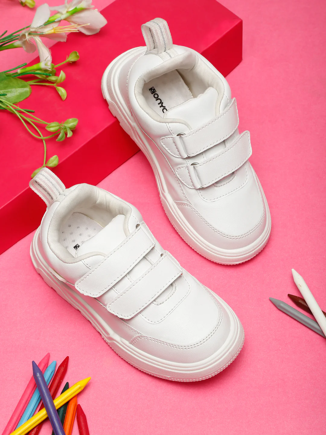 SuperKool Comfortable & LightWeight Lace-Free Sneakers - White (Unisex) - Image 13